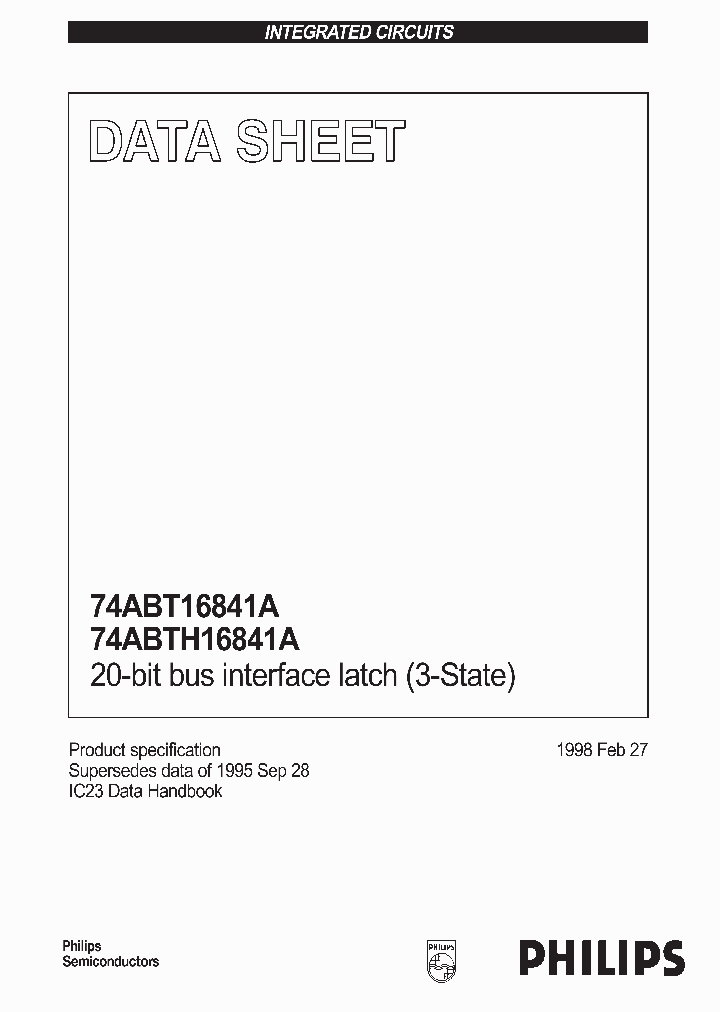 74ABT16841_75770.PDF Datasheet