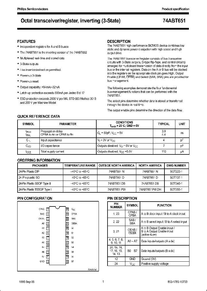 74ABT651_43626.PDF Datasheet