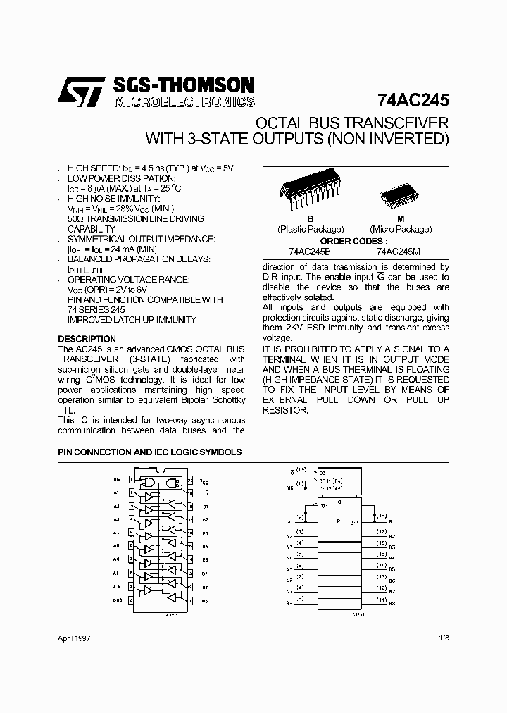 74AC245_17740.PDF Datasheet