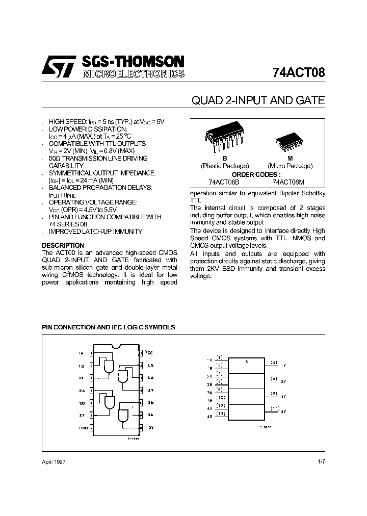 74ACT08_15970.PDF Datasheet