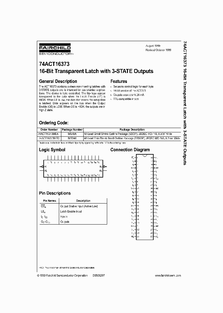 74ACT16373_128655.PDF Datasheet