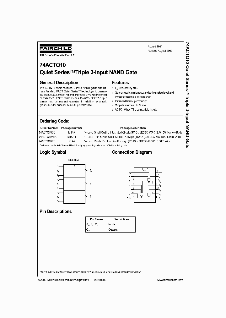 74ACTQ10_17187.PDF Datasheet