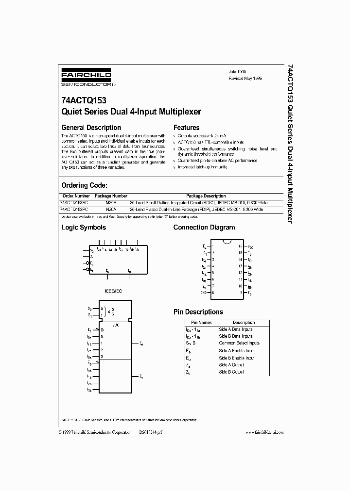 74ACTQ153_17195.PDF Datasheet