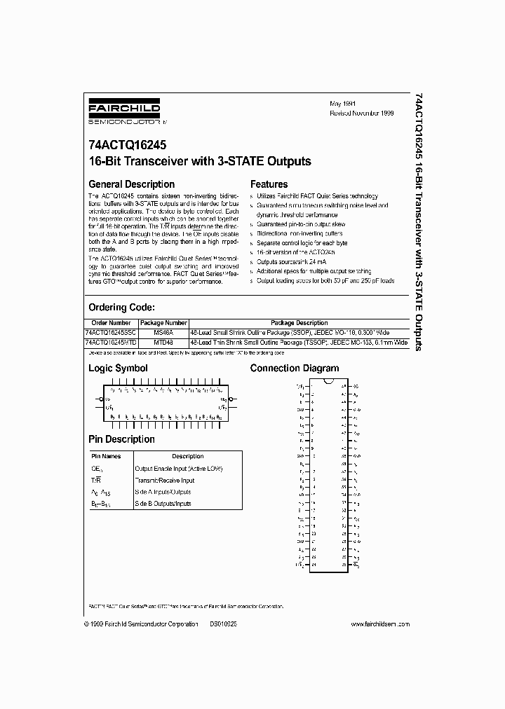 74ACTQ16245_17204.PDF Datasheet