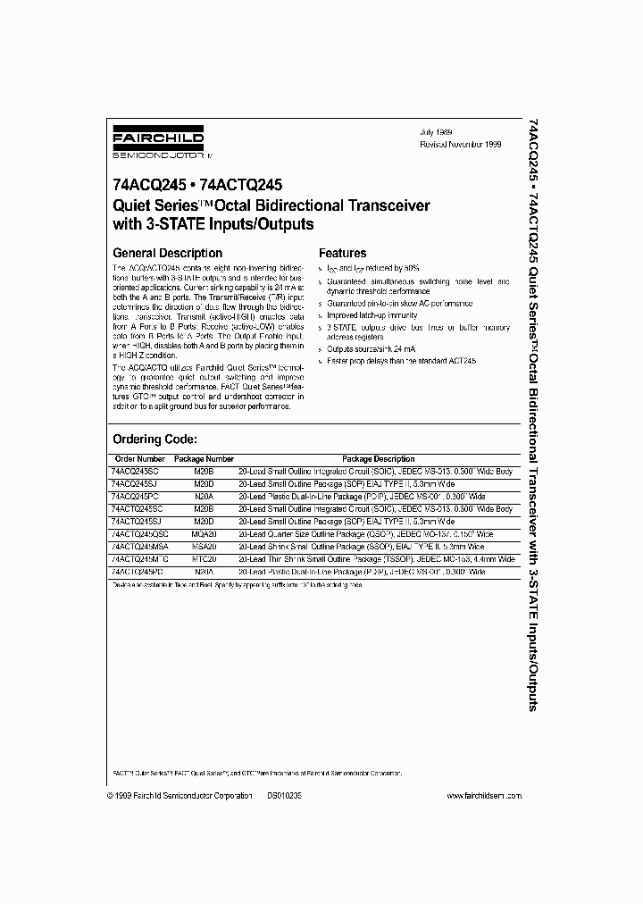 74ACTQ245_17239.PDF Datasheet