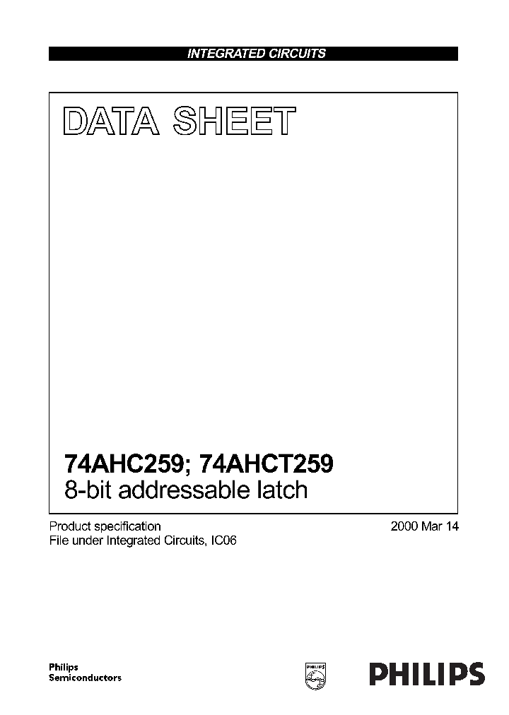 74AHC259_17916.PDF Datasheet