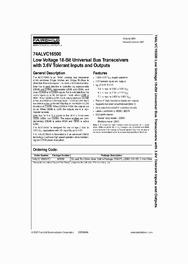 74ALVC16500_18250.PDF Datasheet