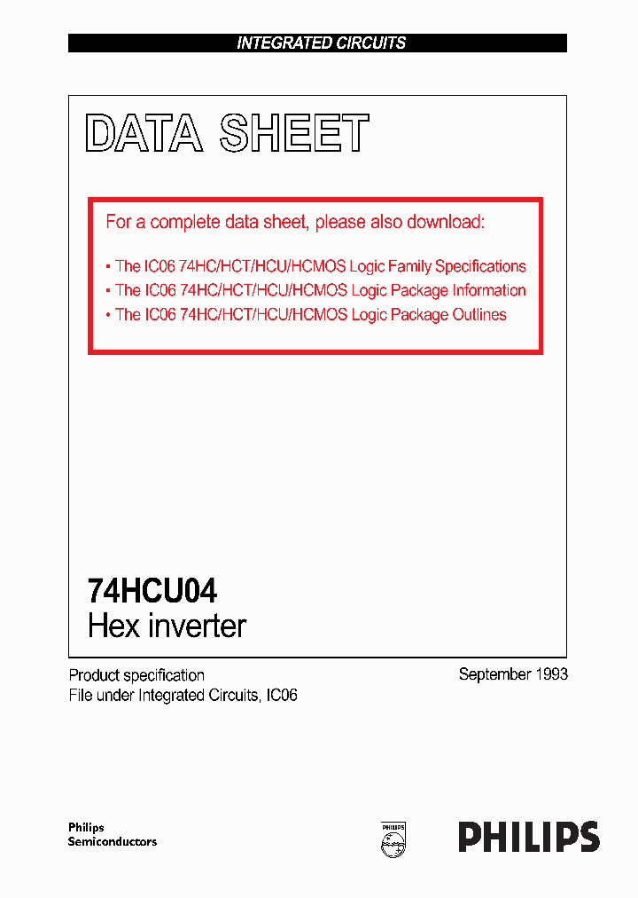 74HCU04_4373.PDF Datasheet