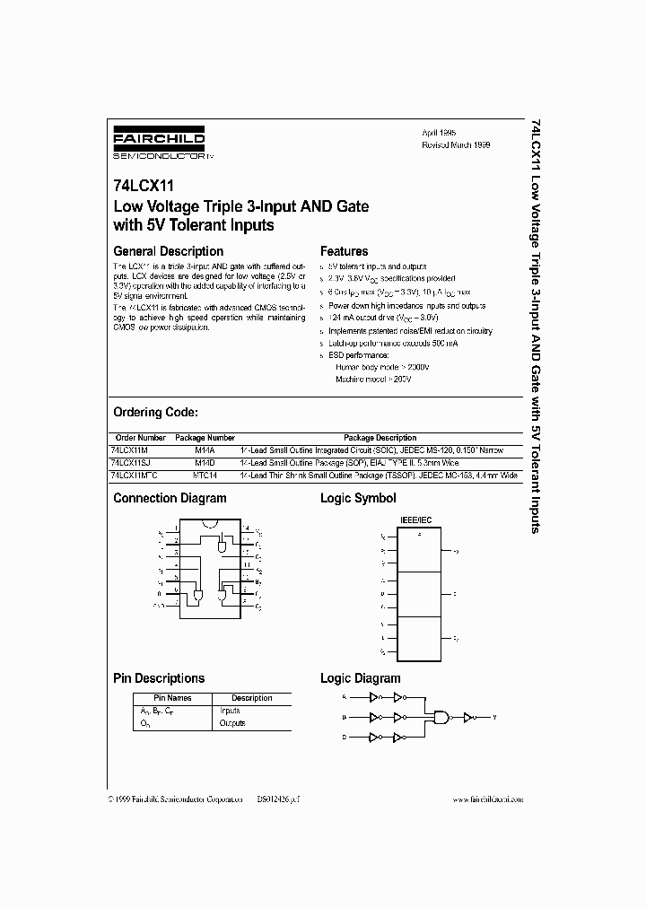 74LCX11_12296.PDF Datasheet
