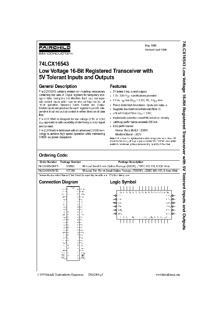 74LCX16543_12360.PDF Datasheet