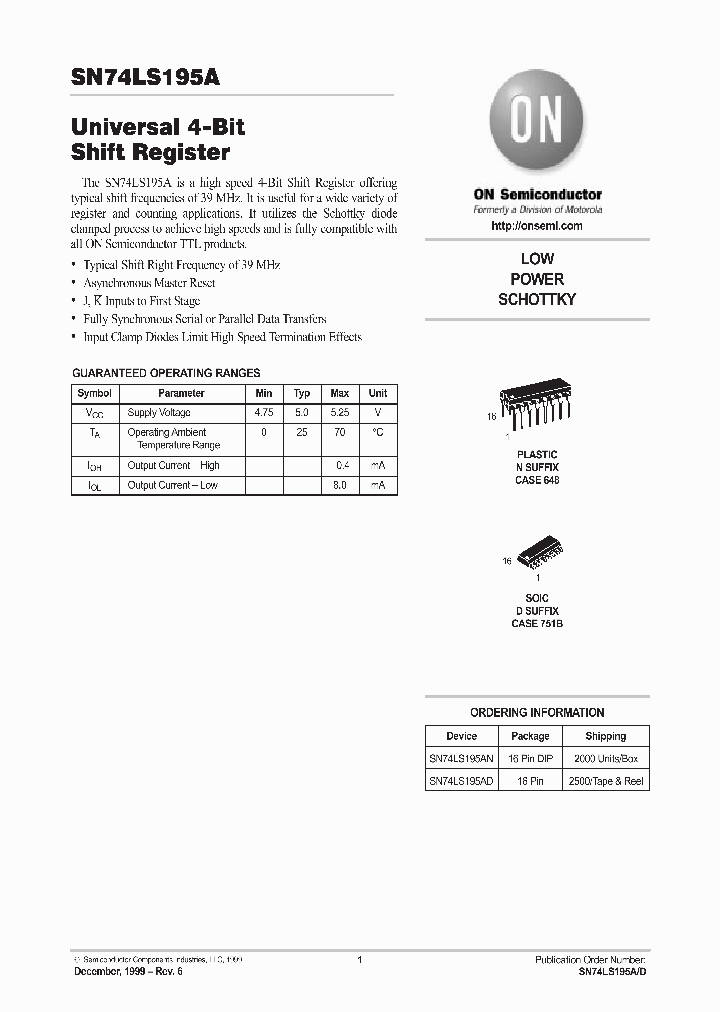 74LS195_181559.PDF Datasheet