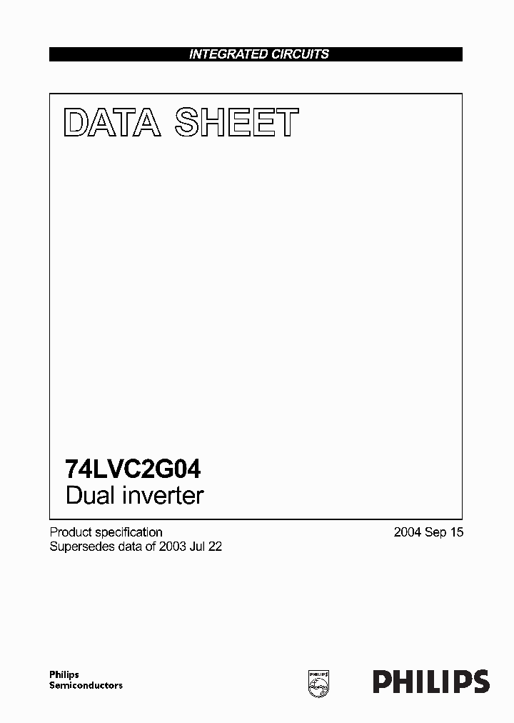 74LVC2G04_19410.PDF Datasheet