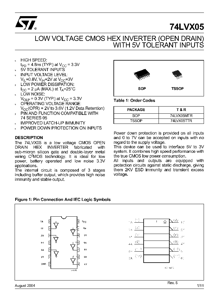 74LVX05_54313.PDF Datasheet