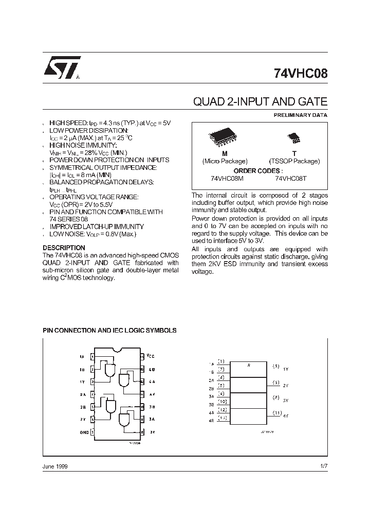 74VHC08_55267.PDF Datasheet