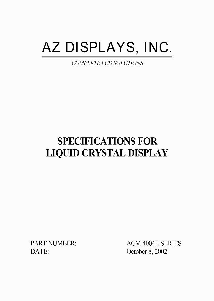ACM4004E_159955.PDF Datasheet
