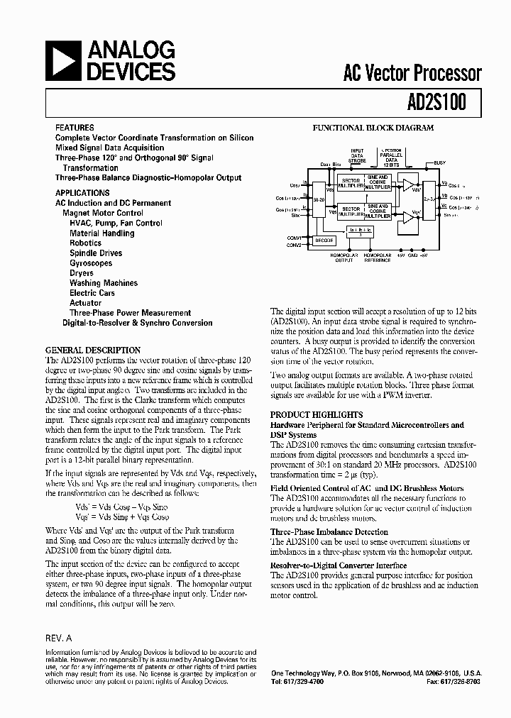 AD2S100_133728.PDF Datasheet