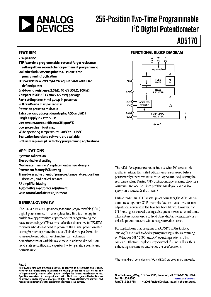 AD5170_190419.PDF Datasheet