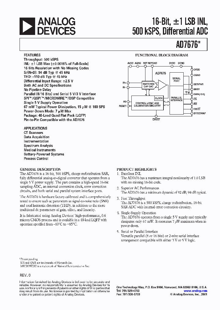 AD7676_180999.PDF Datasheet