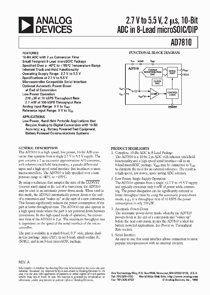 AD7810_20951.PDF Datasheet