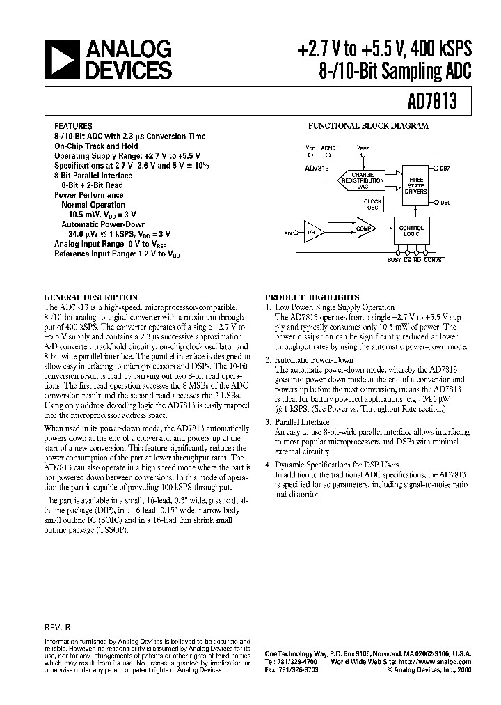 AD7813_20963.PDF Datasheet