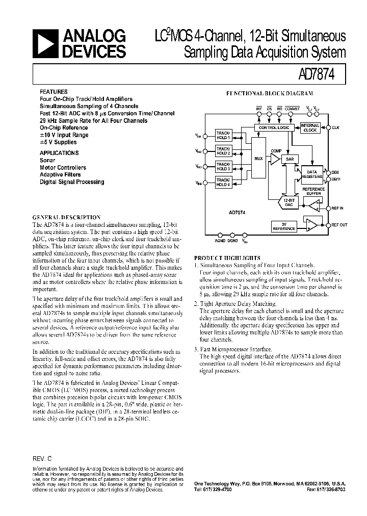 AD7874_130294.PDF Datasheet