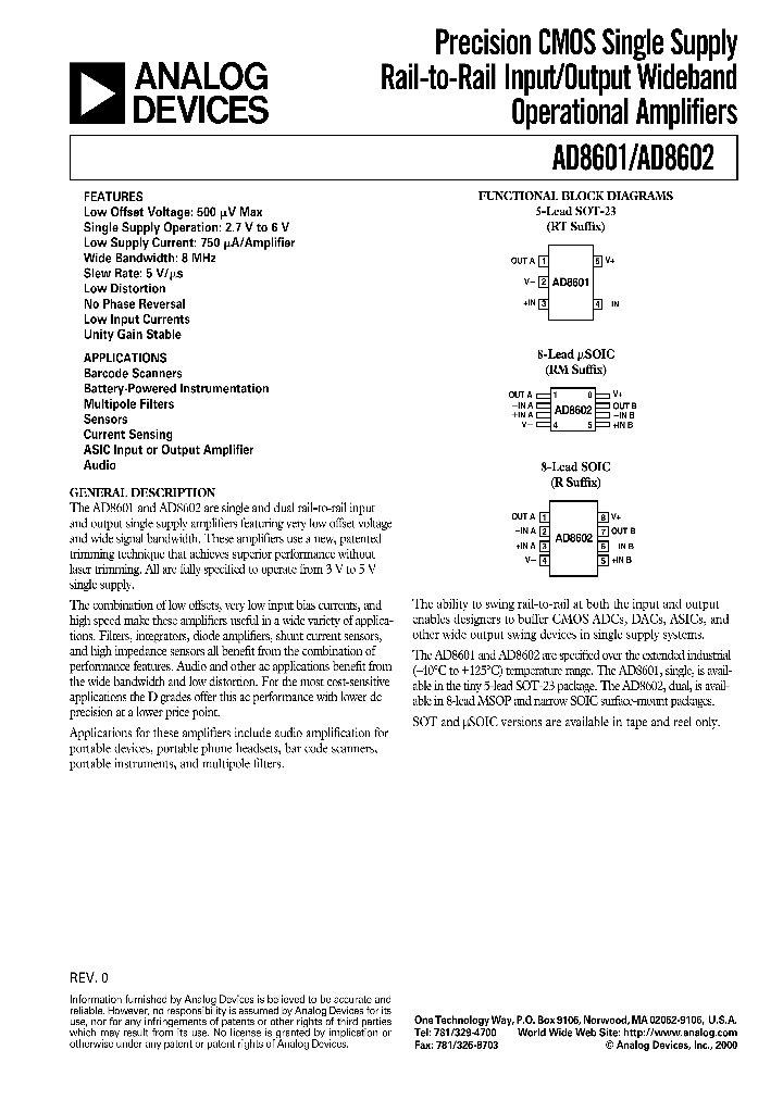 AD8601_8601.PDF Datasheet