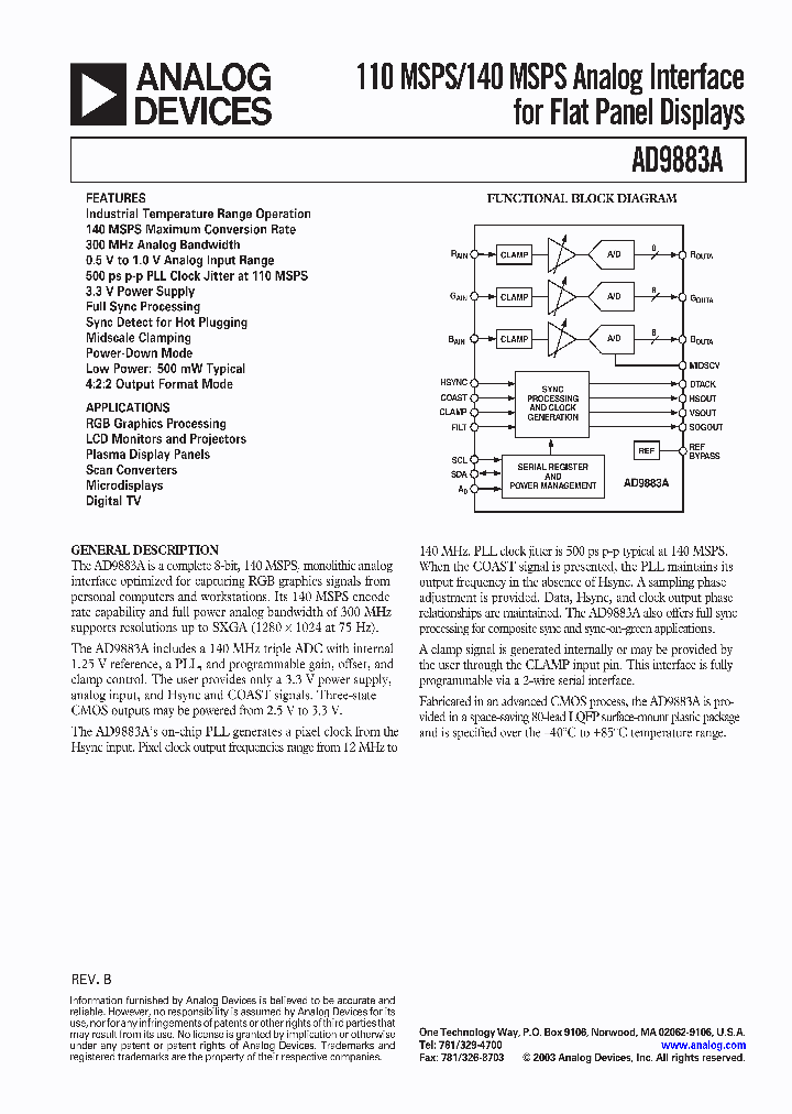 AD9883ABST-110_77678.PDF Datasheet