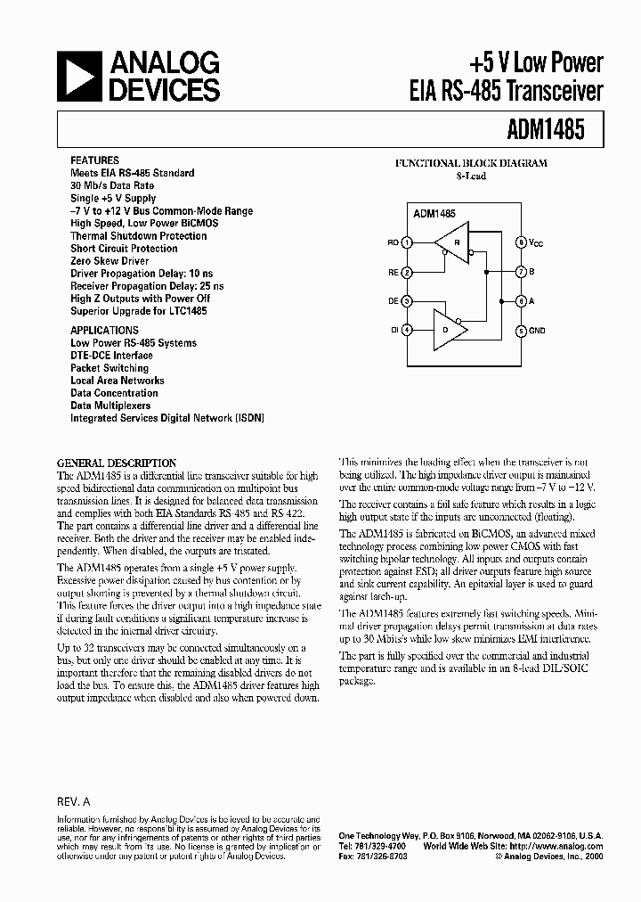 ADM1485_133158.PDF Datasheet