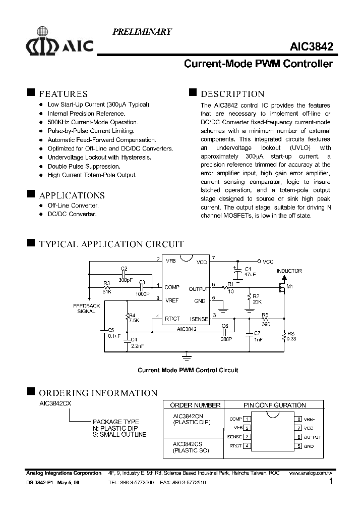 AIC3842_160593.PDF Datasheet
