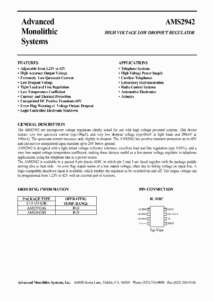 AMS2942_124245.PDF Datasheet