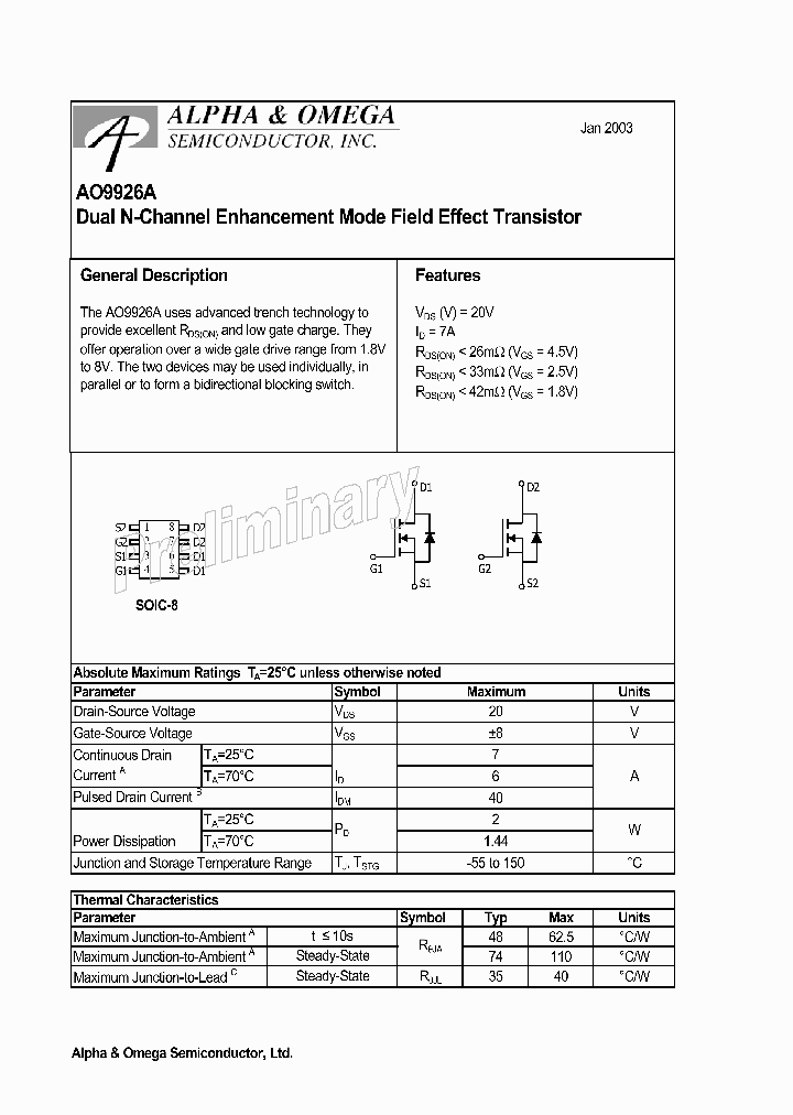 AO9926A_160804.PDF Datasheet