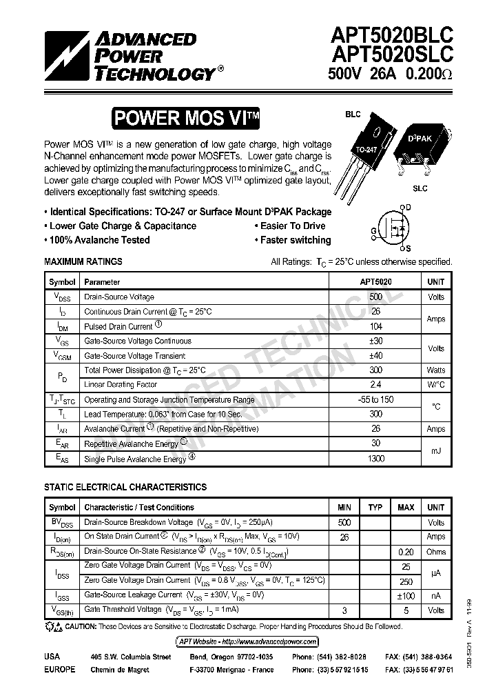 APT5020BLC_42268.PDF Datasheet