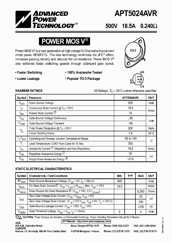 APT5024AVR_42277.PDF Datasheet