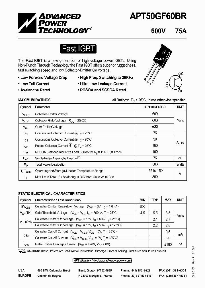 APT50GF60BR_42299.PDF Datasheet