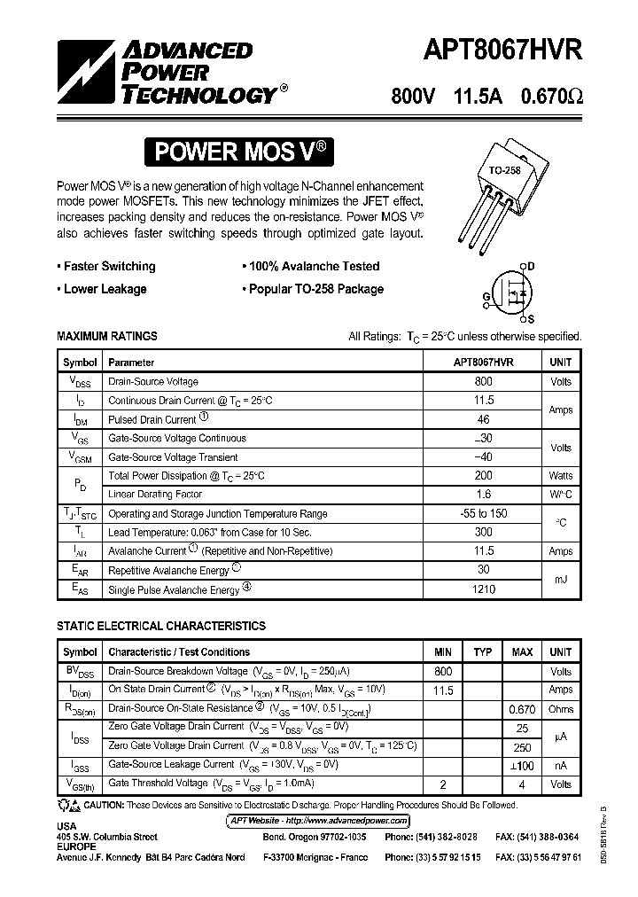 APT8067HVR_42376.PDF Datasheet