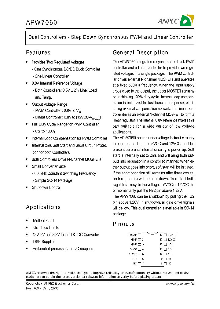 APW7060_52399.PDF Datasheet