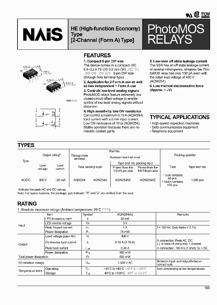 AQW254_53278.PDF Datasheet
