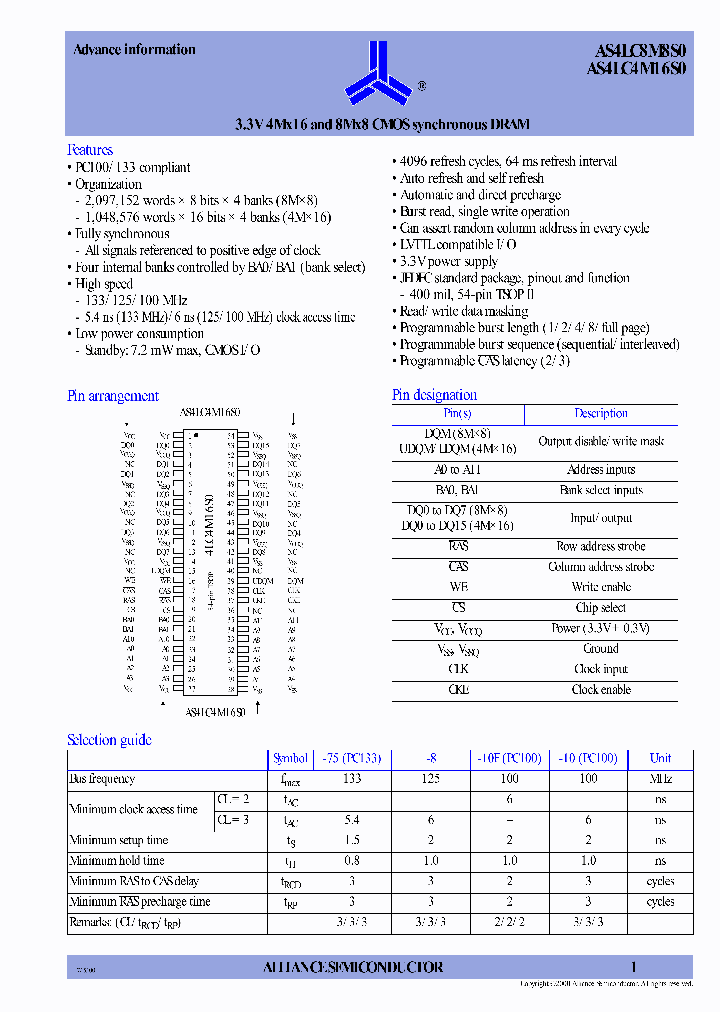 AS4LC4M16S0_39628.PDF Datasheet