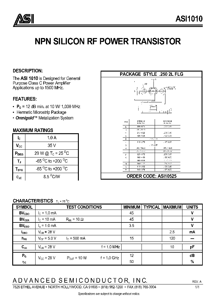 ASI10525_132074.PDF Datasheet