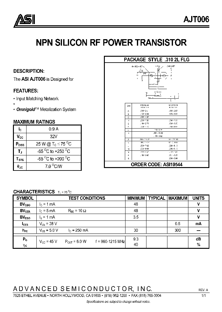 ASI10544_132189.PDF Datasheet