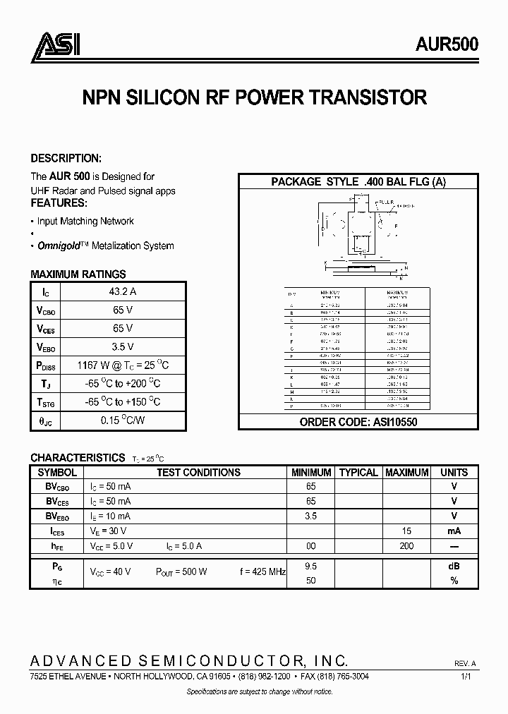 ASI10550_132242.PDF Datasheet