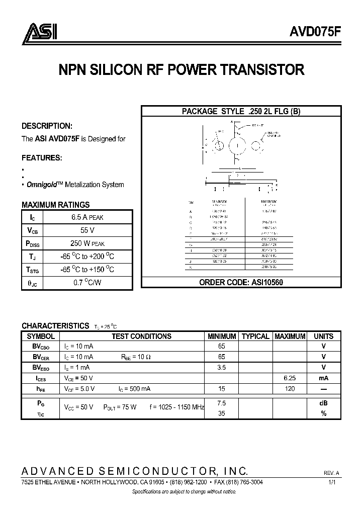 ASI10560_132294.PDF Datasheet