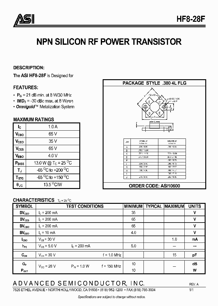 ASI10600_132481.PDF Datasheet
