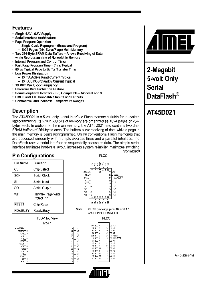 AT45D021_127121.PDF Datasheet
