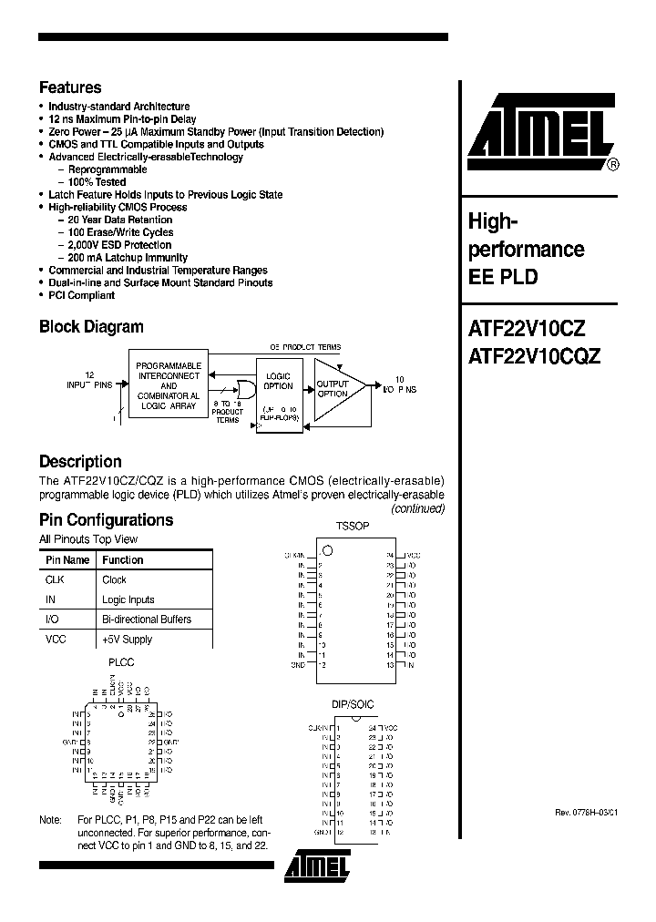 ATF22V10CQZ_151073.PDF Datasheet