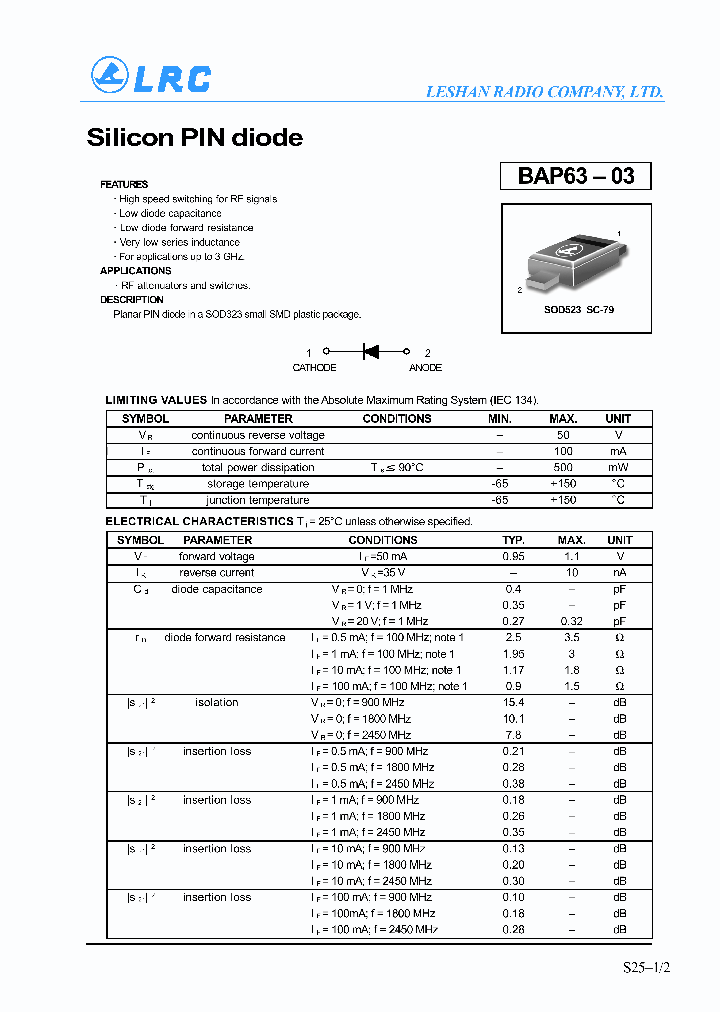 BAP63-03_39609.PDF Datasheet
