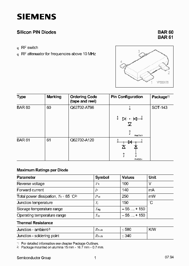BAR61_169290.PDF Datasheet