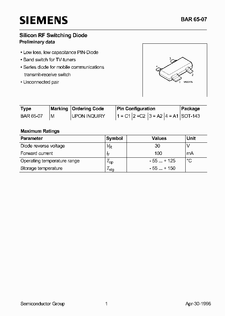 BAR65-07_129965.PDF Datasheet