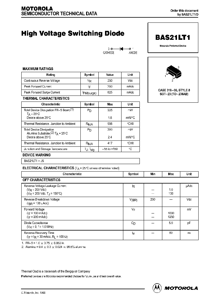 BAS21LT1_79408.PDF Datasheet