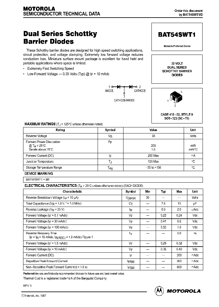 BAT54SWT1_105770.PDF Datasheet